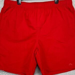 Eastern Mountain Sports Swim Trunks Mens‎ XL Red Fin Short Mesh Lined Summer NEW